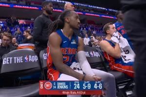 😲压哨绝平！！康宁汉姆三双助攻！詹金斯极限三分绝平！